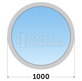Круглое остекление алюминиевое AL-940